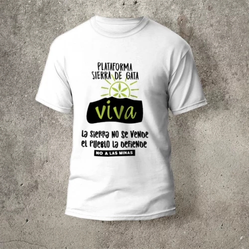 Camiseta Sierra de Gata Viva con lema
