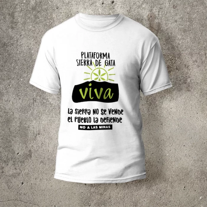 Camiseta Sierra de Gata Viva con lema